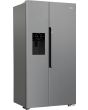 Beko ASP352VPX American Fridge Freezer - Brushed Steel