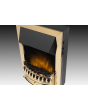 Dimplex X-047496 Balmoral Ecolite Optiflame Inset Electric Fire - Brass