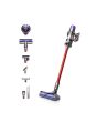 (476597-01) V11EXTRA Stick Vacuum Cleaner - 60 Minutes Run Time - Nickel/Red