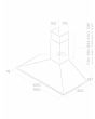 Elica MISSY60 60cm Chimney Cooker Hood - Stainless Steel