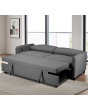 GIE SHEILASOFABEDLIGHTGREYPEPPER Sheila Sofabed (Pepper) - Light Grey