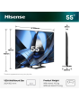 Hisense 55U7STUK 55inch 4K UHD MiniLED Smart TV - Charcoal Grey