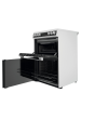 Hotpoint HDT67V9H2CW_UK 60cm Double Electric Cooker with Ceramic Hob - Black/White