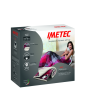 Imetec 400000286 Deluxe Heated Sherpa Fleece Throw - Tartan/White