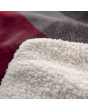 Imetec 400000286 Deluxe Heated Sherpa Fleece Throw - Tartan/White
