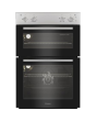 Indesit DII10NS Built In Electric Fan Double Oven - Silver