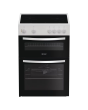 Indesit ITE6VMW 60cm Electric Freestanding Twin Cooker - White