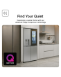LG GSXE81PYBE 628L InstaView American Style Fridge Freezer - Silver