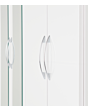 Lisdorat 100-101-088 NEVADA 4 DOOR 2 DRAWER MIRRORED WARDROBE - WHITE GLOSS