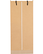 Lisdorat 100-101-091 NEVADA MIRRORED 2 DOOR 1 DRAWER WARDROBE - WHITE GLOSS