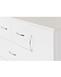 Lisdorat 100-101-105 NEVADA 5 DRAWER LOW WARDROBE - WHITE GLOSS