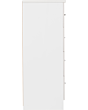 Lisdorat 100-101-105 NEVADA 5 DRAWER LOW WARDROBE - WHITE GLOSS