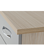 Lisdorat 100-102-093 NEVADA 5 DRAWER NARROW CHEST - GREY GLOSS/LIGHT OAK EFFECT VENEER