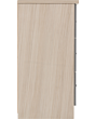 Lisdorat 100-102-103 NEVADA 6 DRAWER CHEST - GREY GLOSS/LIGHT OAK EFFECT VENEER