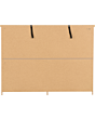 Lisdorat 100-102-103 NEVADA 6 DRAWER CHEST - GREY GLOSS/LIGHT OAK EFFECT VENEER