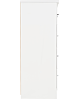 Lisdorat 100-102-106 NEVADA 3+2 DRAWER CHEST - WHITE GLOSS