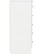 Lisdorat 100-102-108 NEVADA 5 DRAWER NARROW CHEST - WHITE GLOSS