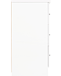 Lisdorat 100-102-109 NEVADA 6 DRAWER CHEST - WHITE GLOSS
