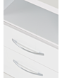 Lisdorat 100-103-058 NEVADA 2 DRAWER BEDSIDE - WHITE GLOSS