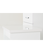 Lisdorat 100-105-017 NEVADA 4 DRAWER DRESSING TABLE SET - WHITE GLOSS