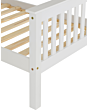 Lisdorat 200-201-019 MONACO 3' BED HIGH FOOT END - WHITE