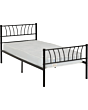 Lisdorat 200-201-077 HARLOW 3' BED - BLACK