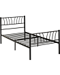 Lisdorat 200-201-077 HARLOW 3' BED - BLACK