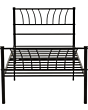 Lisdorat 200-201-077 HARLOW 3' BED - BLACK