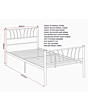 Lisdorat 200-201-077 HARLOW 3' BED - BLACK
