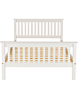 Lisdorat 200-203-027 MONACO 4'6inch BED HIGH FOOT END - WHITE