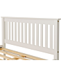 Lisdorat 200-203-027 MONACO 4'6inch BED HIGH FOOT END - WHITE