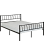 Lisdorat 200-203-122 HARLOW 4'6inch BED - BLACK