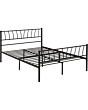 Lisdorat 200-203-122 HARLOW 4'6inch BED - BLACK
