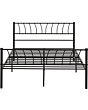 Lisdorat 200-203-122 HARLOW 4'6inch BED - BLACK