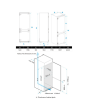 Midea MDRE379FGE01D 54cm 70/30 Built-In Fridge Freezer