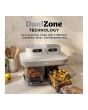 Ninja DD102UKIV2 Dual Zone 8-in-1 Function Glass Air Fryer - Bone