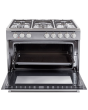 NordMende CSG92IX 90cm Single Cavity Dual Fuel Range Cooker - Stainless Steel