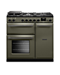 Rangemaster AURA90DFP/19281 90CM Dual Fuel Range Cooker - River Bed with Onyx Trim