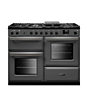 Rangemaster AURO110DF/19309 110CM Dual Fuel Range Cooker - Slate with Onyx Trim