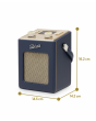 Roberts 500005822 Revival Mini 2 Compact Portable Radio - Midnight Blue 