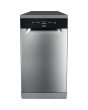 Whirlpool WSFE2B19XUKN Freestanding Slimline Dishwasher - Stainless Steel