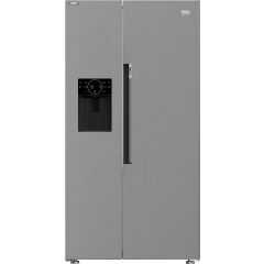 Beko ASP342VPZ American Fridge Freezer - Stainless Steel