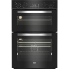 Beko BBDM243BOC Built In Double Eye Level Oven - Black
