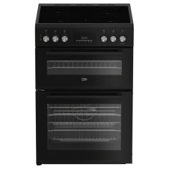 Beko FDC6731K 60cm Double Oven Electric Cooker - Black