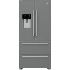 Beko GNE460520DVPX American Fridge Freezer - Stainless Steel