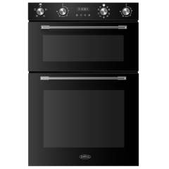 Belling BI904MFBLK Built-In Double Eye Level Multifunction Oven - Black