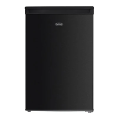 Belling BR110BKIX Fridge with Icebox - Black Steel 