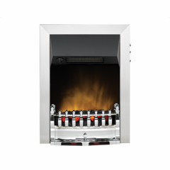 Dimplex X-047502 Balmoral Ecolite Optiflame Inset Electric Fire - Chrome