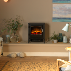Dimplex X-071736 Lucia Stove Optiflame 3D Electric Fan Heater - Black