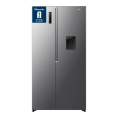Fridgemaster MS91558DES 60/40 American Fridge Freezer - Silver